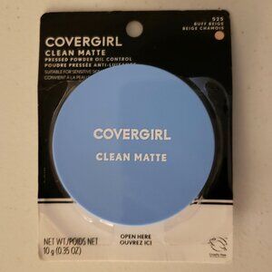 Buff Beige Covergirl CG Clean Matte Pressed Powder 525 Buff Beige Compact Sealed